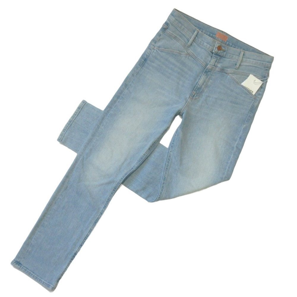 NWT Mother Dazzler Yoke Front Ankle in Lots Of Free Hugs Straight Jeans 31